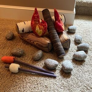 Crate & Kids plush campfire set